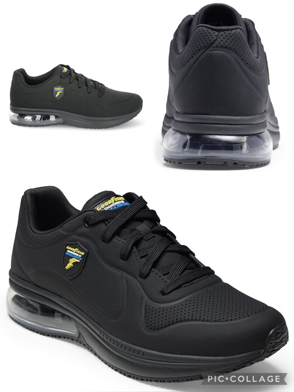 Sketchers Goodyear Black Non-Slip Shoes Sneakers